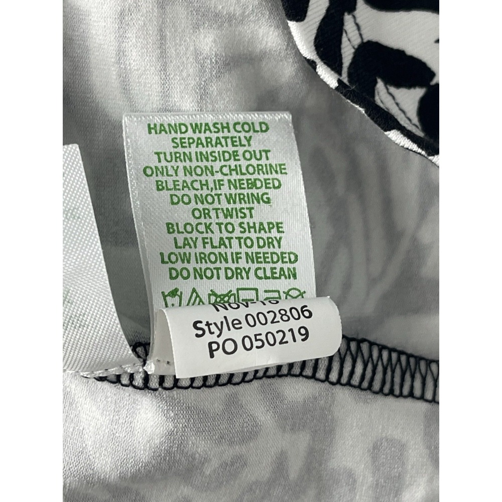 Lilly Pulitzer Calla Romper Large Onyx Home Slice Black White Pineapple NWT - Picture 13 of 13